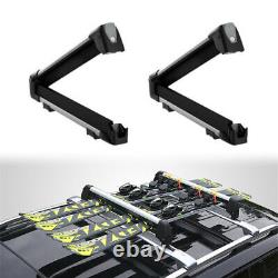 2Pc Fit for Jeep Cherokee 2014-2020 Ski Snowboard Roof Top Mounted Carrier Rack