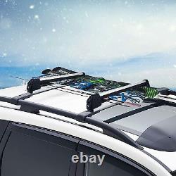 2Pcs Fits for Mitsubishi Outlander 2013-2021 Ski Snowboard Roof Rack Carrier