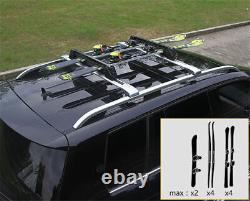 2Pcs Lockable Ski Snowboard Carrier Roof Rack Fits for Cadillac SRX 2010-2015