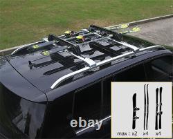 2Pcs Lockable Ski Snowboard Carrier Roof Rack Fits for Subaru XV 2012-2016