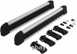2Pcs Lockable Ski Snowboard Carrier Roof Rack Fits for XV 2012-2016