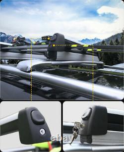 4Pc Fit for Jeep Cherokee 2014-2020 Ski Snowboard Roof Top Mounted Carrier Rack