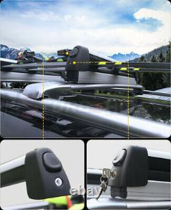 4Pcs Fit for Cherokee 2014-2020 Ski Snowboard Roof Top Mounted Carrier Rack