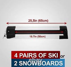 ERKUl 35 Ski Rack for Car Roof Universal Ski & Snowboard Racks Fits Crossbars