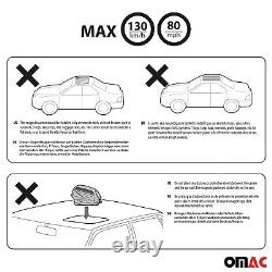 For Mazda Cx-5 2013-2023 Magnetic Ski Roof Rack Carrier Snowboard Holder 2 Pcs