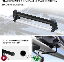 Snowboard Roof Racks Lockable Fit Most Vehicles Universal Silver And Black NEW