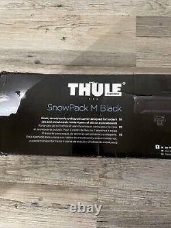 Thule SnowPack 7324B MEDIUM BLACK Ski/SnowBoard Roof Rack Carrier! NEW