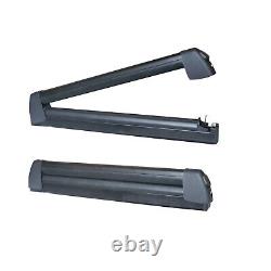 Universal Roof Rack Top Four Ski/Two Snowboards Crossbars with T-Track Black