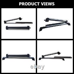 Universal Roof Rack Top Four Ski/Two Snowboards Crossbars with T-Track Silver